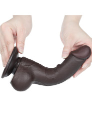 Dildo Dual Layer Piel Deslizante Retractil 7.5