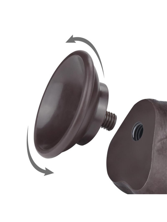 Dildo Dual Layer Piel Deslizante Retractil 7.5