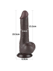 Dildo Dual Layer Piel Deslizante Retractil 7.5