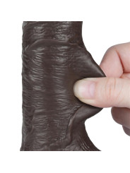 Dildo Dual Layer Piel Deslizante Retractil 7.5