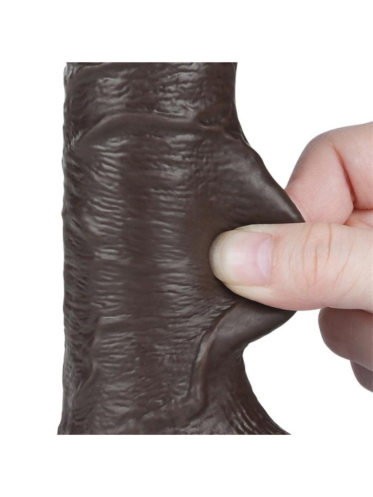 Dildo Dual Layer Piel Deslizante Retractil 7.5