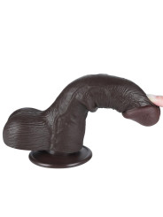 Dildo Dual Layer Piel Deslizante Retractil 7.5