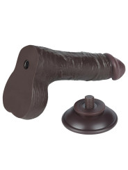 Dildo Dual Layer Piel Deslizante Retractil 7.5