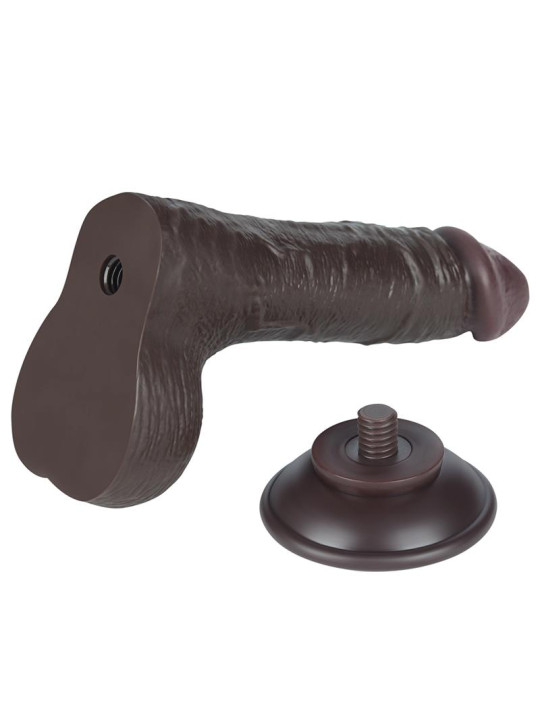 Dildo Dual Layer Piel Deslizante Retractil 7.5