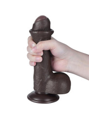 Dildo Dual Layer Piel Retractil 7