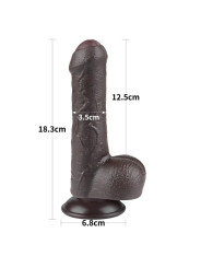 Dildo Dual Layer Piel Retractil 7