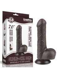 Dildo Dual Layer Piel Retractil 7
