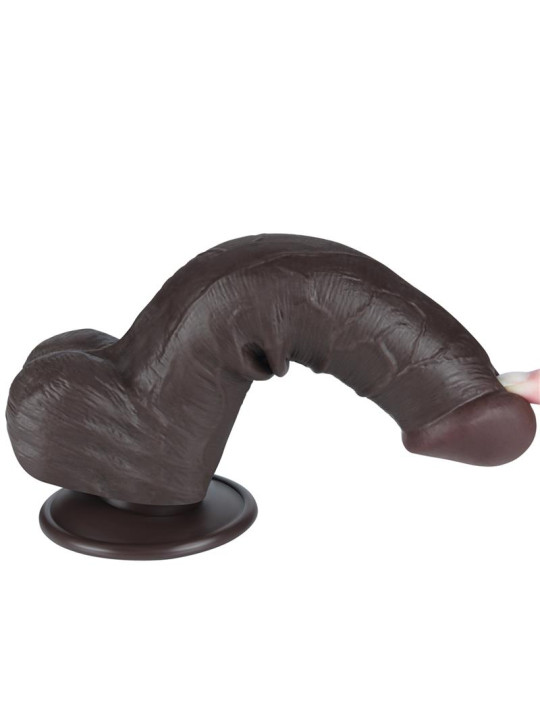 Dildo Dual Layer Piel Deslizante Retractil 8