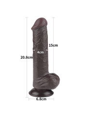Dildo Dual Layer Piel Deslizante Retractil 8