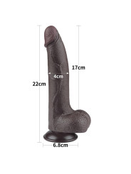 Dildo Dual Layer Piel Deslizante 8.5