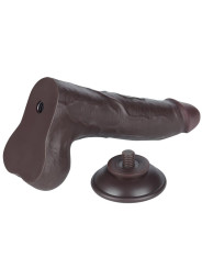 Dildo Dual Density Piel Deslizante Retractil 8.5