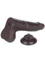 Dildo Dual Density Piel Deslizante Retractil 8.5