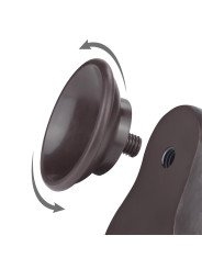 Dildo Dual Density Piel Deslizante Retractil 8.5