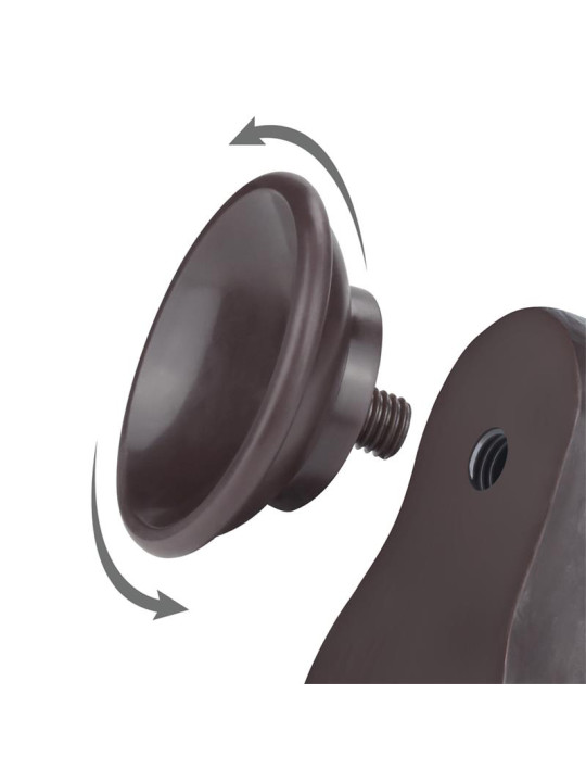 Dildo Dual Density Piel Deslizante Retractil 8.5