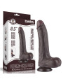 Dildo Dual Density Piel Deslizante Retractil 8.5
