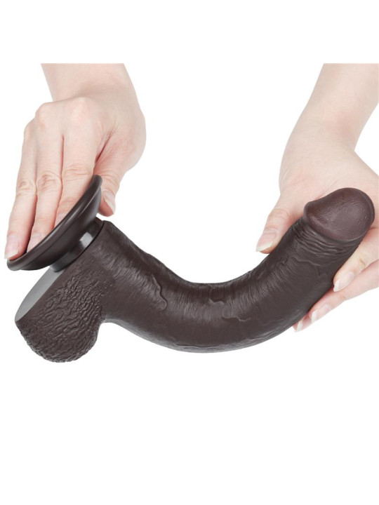 Dildo Dual Density Piel Deslizante Retractil 9
