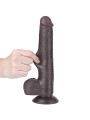 Dildo Dual Density Piel Deslizante Retractil 9
