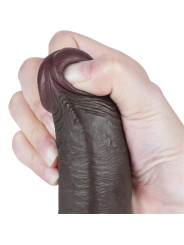 Dildo Dual Density Piel Deslizante Retractil 9