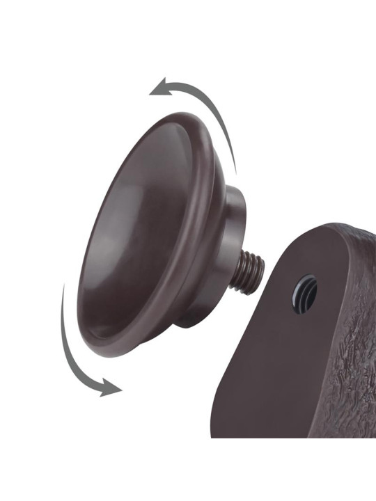 Dildo Dual Density Piel Deslizante Retractil 9