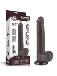 Dildo Dual Density Piel Deslizante Retractil 9