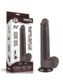Dildo Dual Density Piel Deslizante Retractil 9
