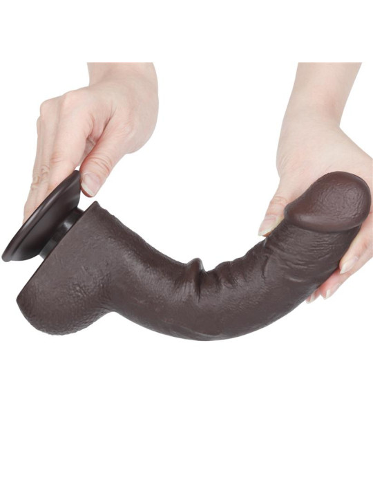 Dildo Dual Layer Piel Deslizante Retractil 9.5