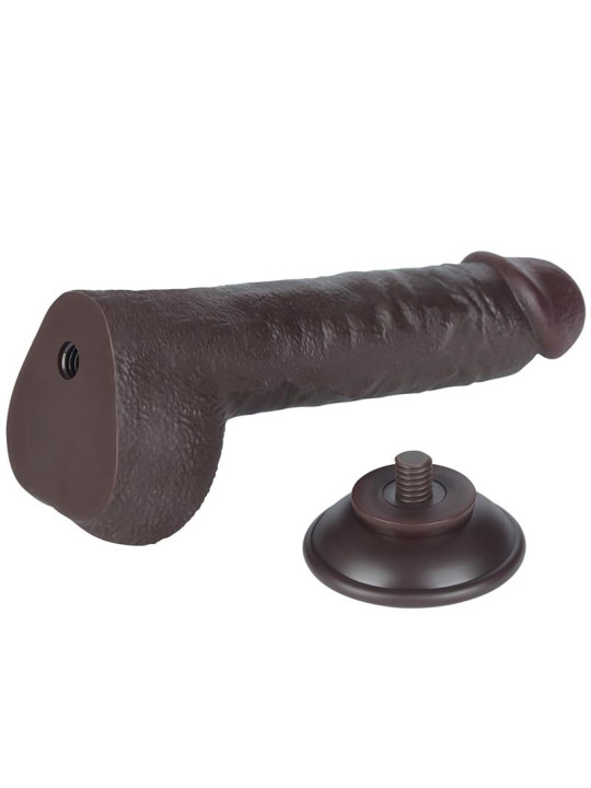 Dildo Dual Layer Piel Deslizante Retractil 9.5