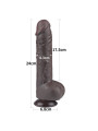 Dildo Dual Layer Piel Deslizante Retractil 9.5