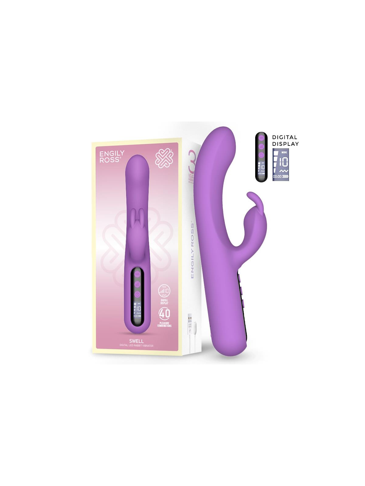 Swell Vibrador con Pantalla Digital y Gran Potencia