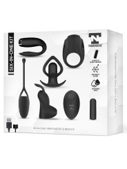 Six-In-One Kit de Bala Vibradora y 5 Accesorios de Silicona