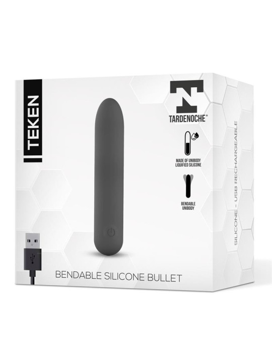 Teken Bala Vibradora Flexible Silicona Líquida Unibody USB Magnético