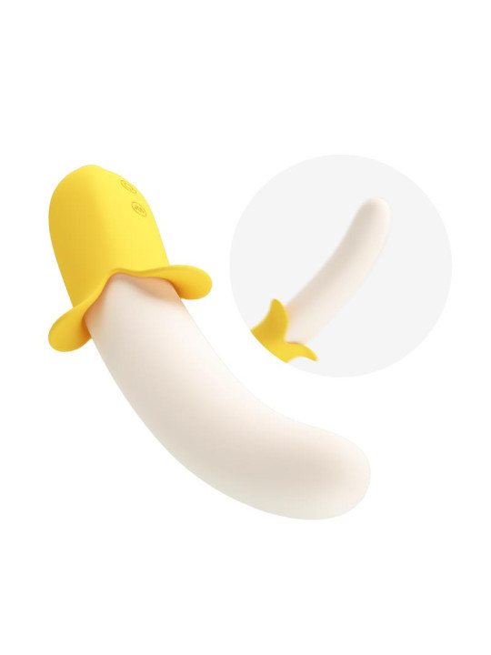 Banana Geek Vibrador con Thrusting USB