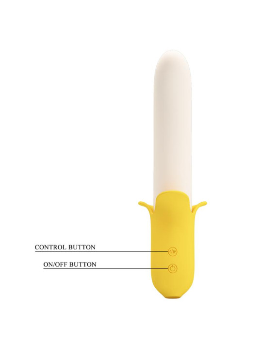 Banana Geek Vibrador con Thrusting USB