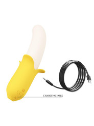 Banana Geek Vibrador con Thrusting USB