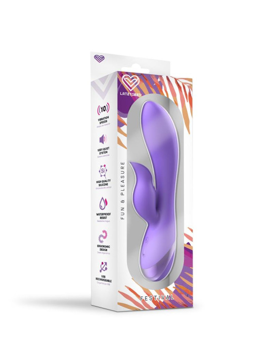 Vibrador Engar USB Púrpura