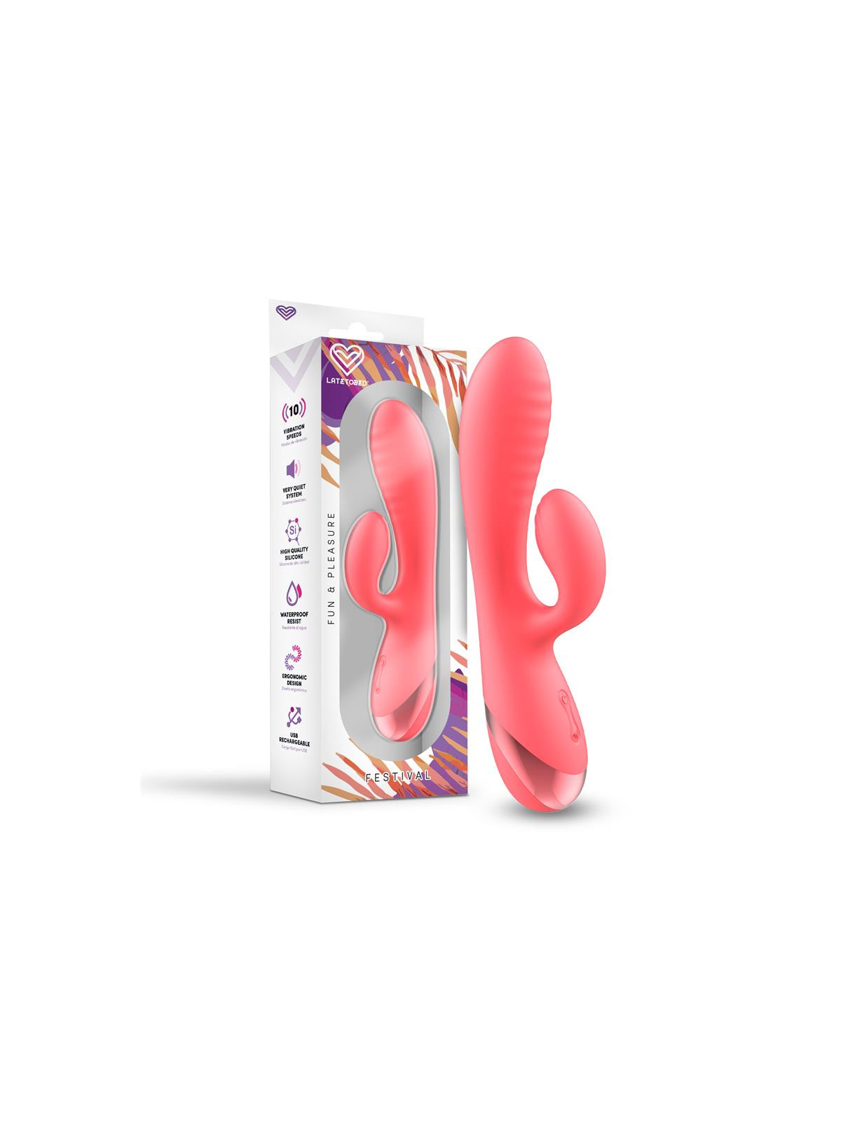 Vibrador Almor USB Rosa