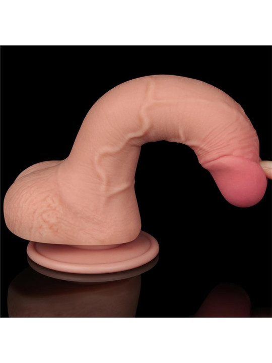 Dildo Dual Layer Piel Deslizante 7.5