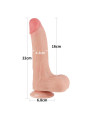 Dildo Dual Layer Piel Deslizante 8.5