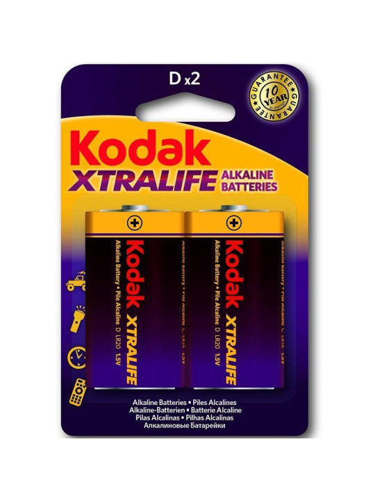 Xtralife Pila Alkalina D LR20 Blister de 2