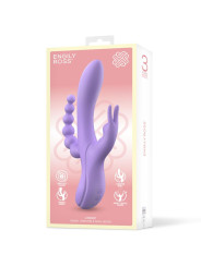 Lindsay Vibrador con Cadena Anal Silicona Líquida Unibody Flexible 2 Motores