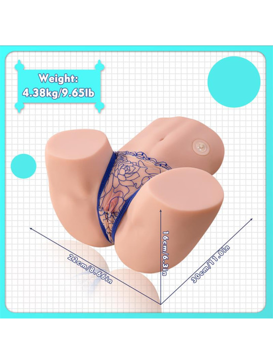 Masturbador Torso Maya con Vibración y Sucking 4.5 kg