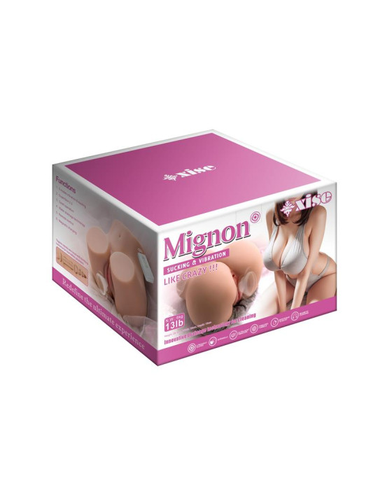 Masturbador Torso Mignon con Vibración y Sucking 6.1 kg