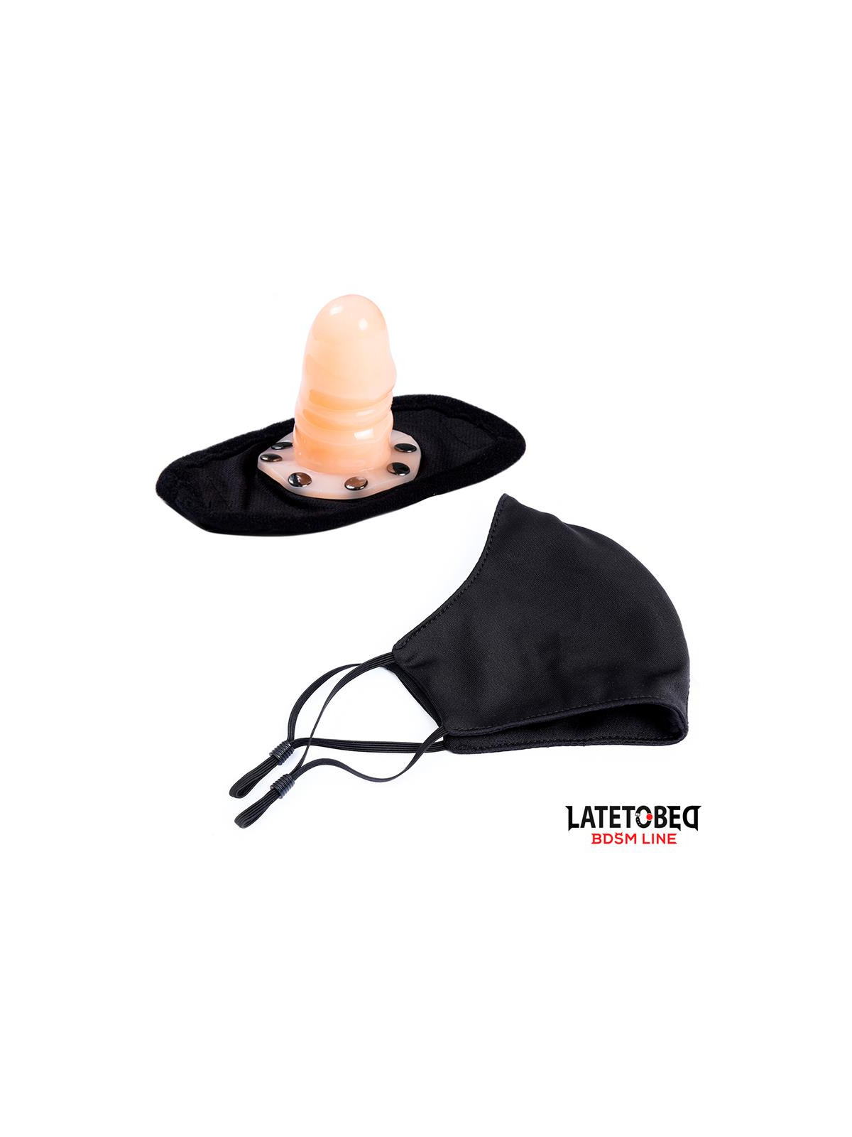 Mascarilla con Accesorio de Dildo 6 cm Desmontable