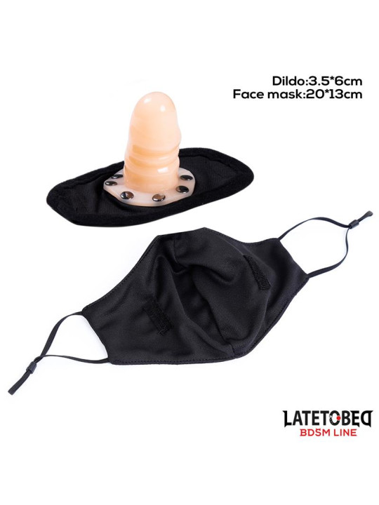 Mascarilla con Accesorio de Dildo 6 cm Desmontable