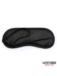 Set de 3 Piezas Antifaz, Esposas y Plumas Negro