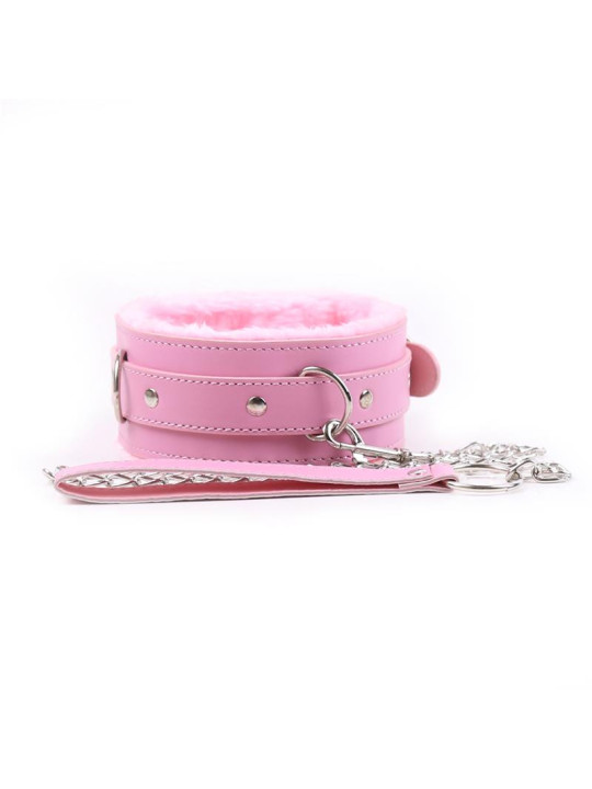 Collar con Correa Rosa Pastel