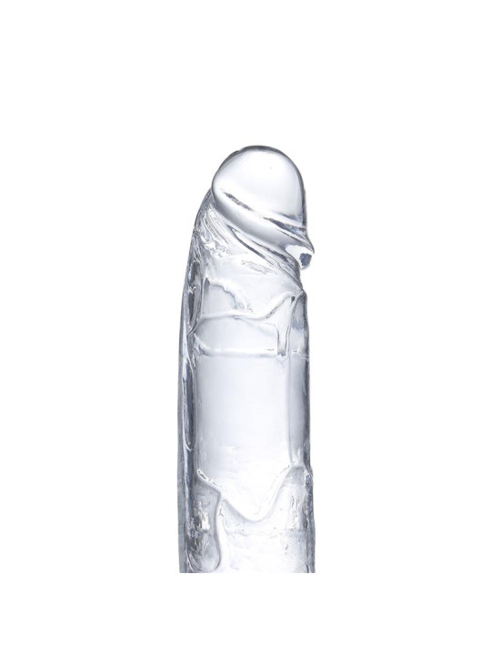 Dildo Realista con Testículos Material Cristalino 18 cm