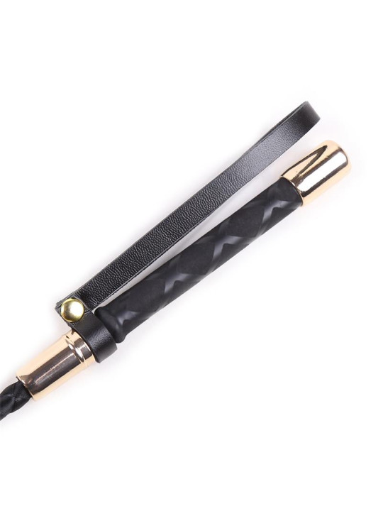 Fusta Clásica Negro y Dorado 30 cm