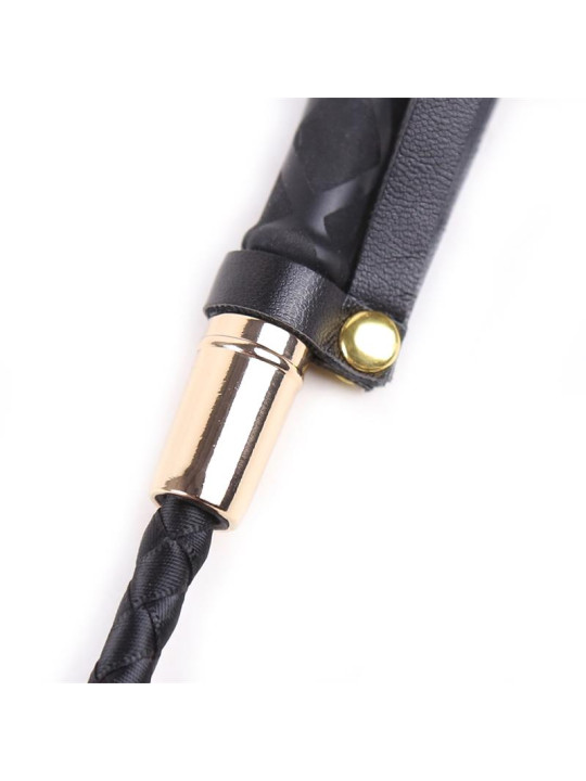 Fusta Clásica Negro y Dorado 30 cm