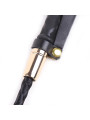 Fusta Clásica Negro y Dorado 30 cm